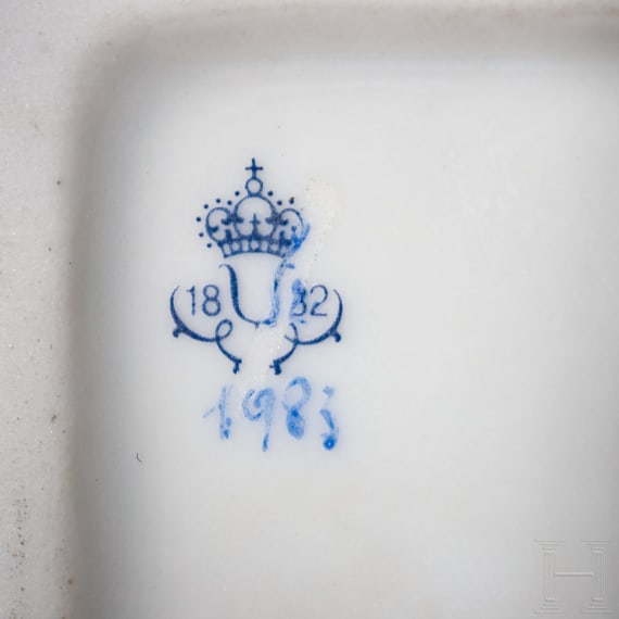 A large ensemble of hand-painted porcelain, 20th century