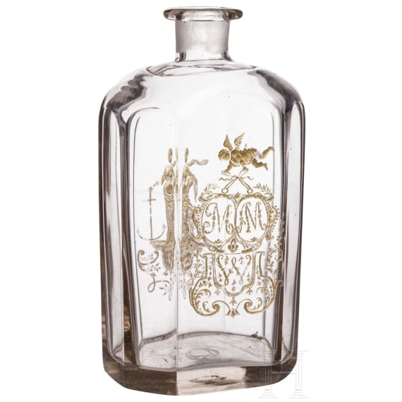 A German spirit bottle, mid 18th century