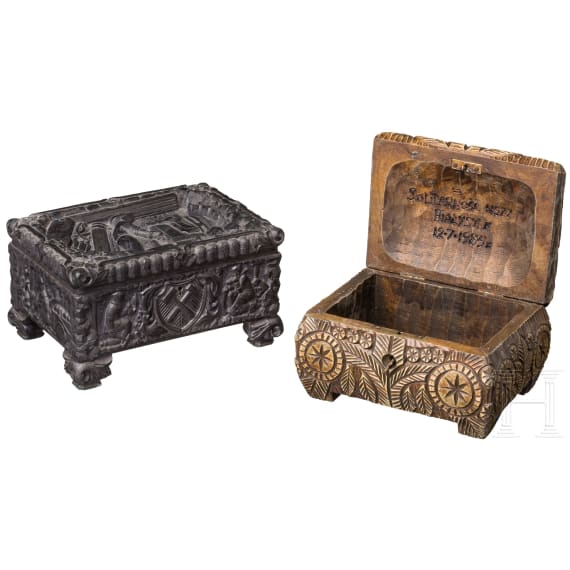 Two caskets, 20th century