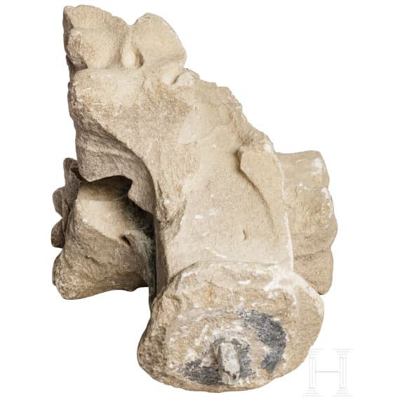 Two German or French Gothic architectural fragments, 15th century