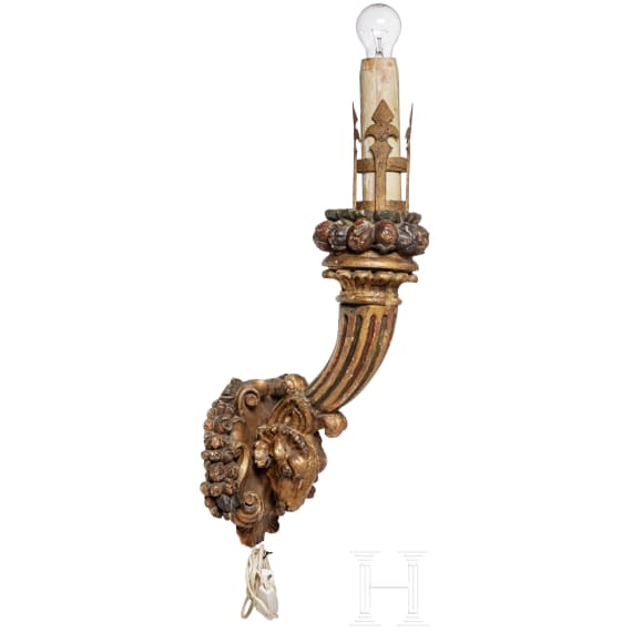 A German Baroque sconce, 1st half of the 18th century