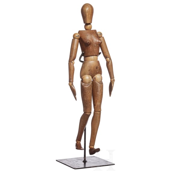 A rare French female mannequin, circa 1900