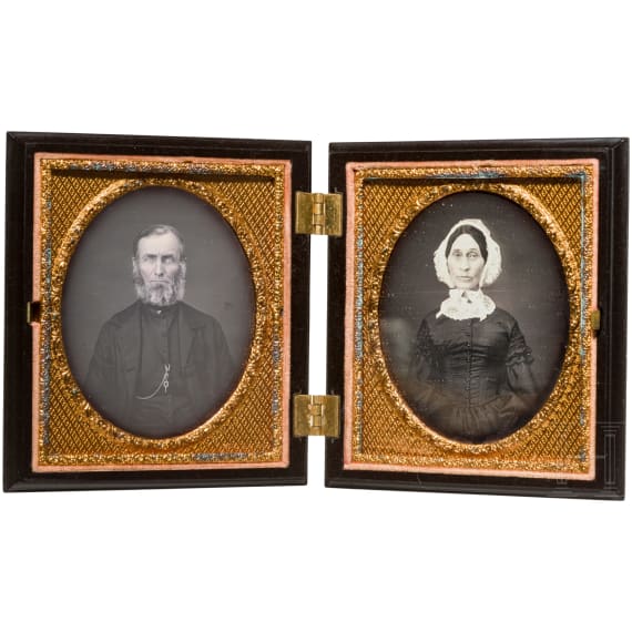 A pair of daguerreotypes, England or USA, ca. 1850/60