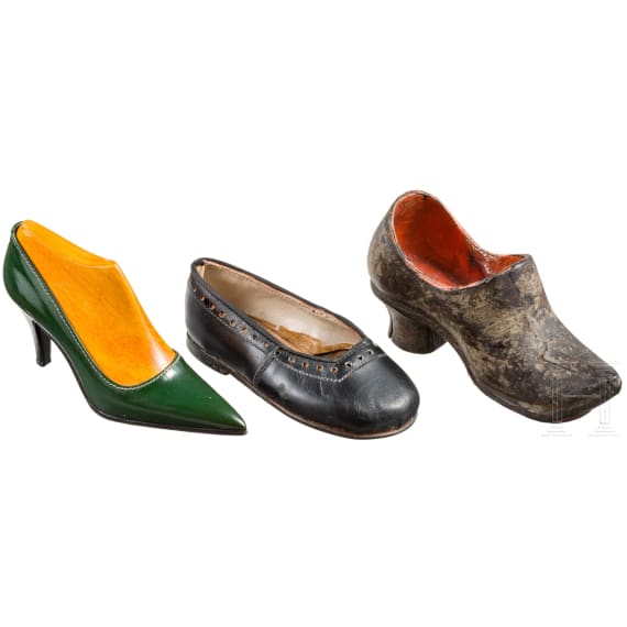 An unusual collection of miniature shoes from the 18th to the 20th century