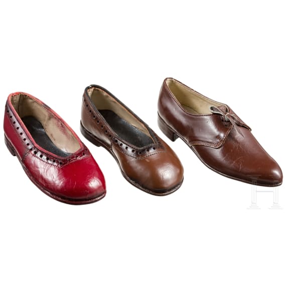 An unusual collection of miniature shoes from the 18th to the 20th century