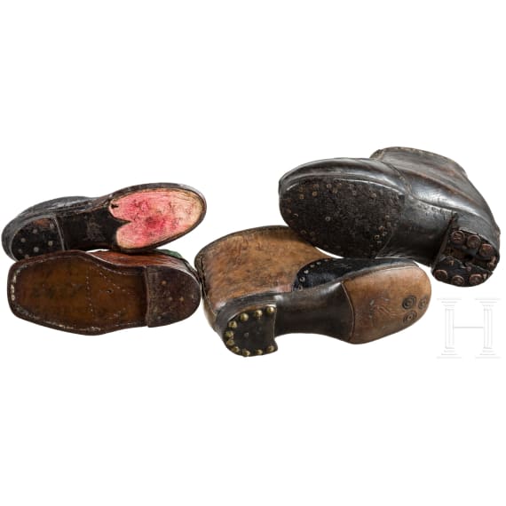 An unusual collection of miniature shoes from the 18th to the 20th century