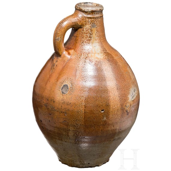 "Bartmannskrug" (beardman jug) with coat of arms, Frechen, early 18th century