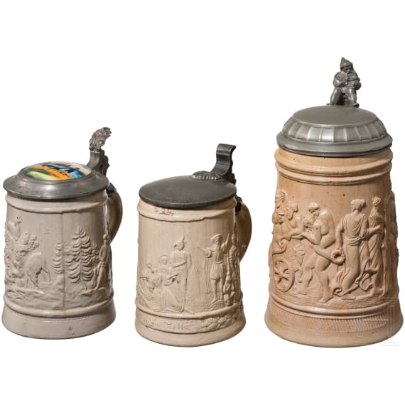 Three Regensburg relief jugs