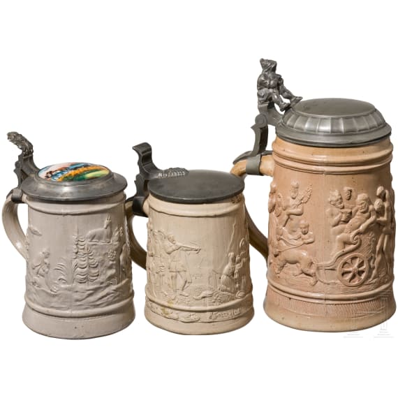 Three Regensburg relief jugs