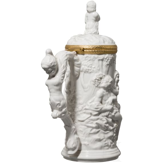 Large ceremonial jug, Capodimonte, Italy, 20th century