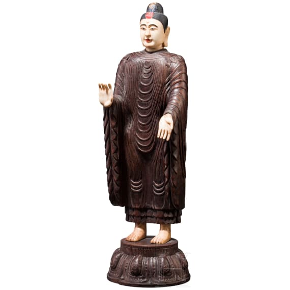 A Sino-Tibetan standing Buddha, circa 1900