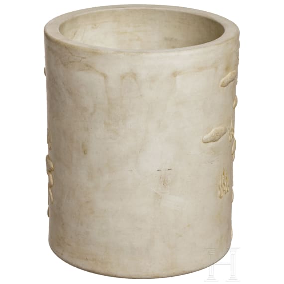 A Japanese brush pot, late Meiji/early Taisho period