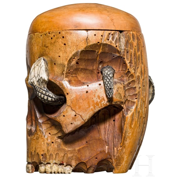 A Japanese cover dish as a Memento Mori, 19th century