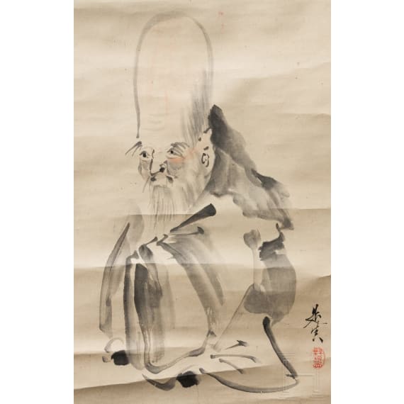 A Japanese Kakemono, late Meij-/early Taisho period