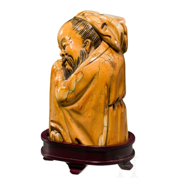 A Chinese figure of a wise man, circa 1900