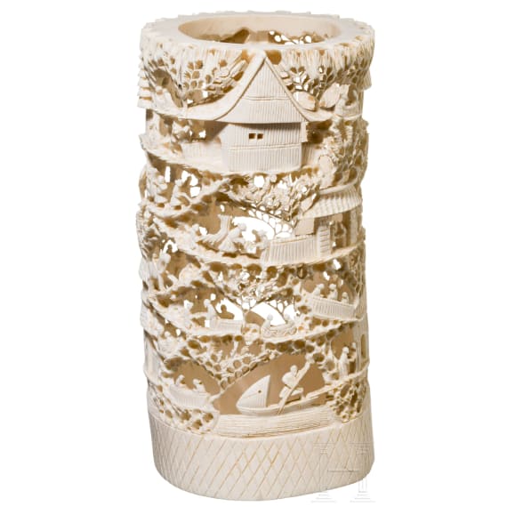 A Chinese ivory carving, circa 1900