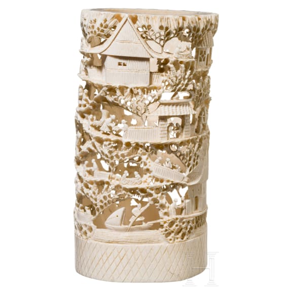 A Chinese ivory carving, circa 1900
