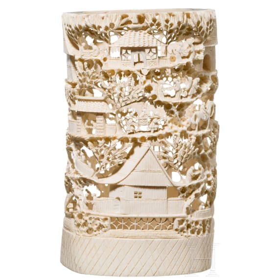 A Chinese ivory carving, circa 1900