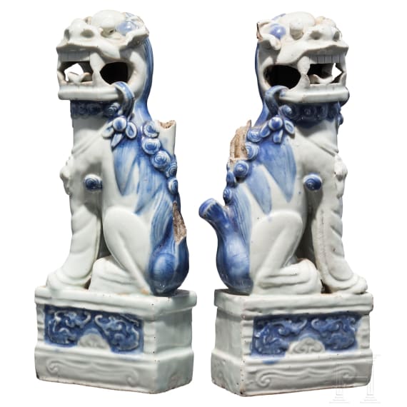 A pair of Foo dogs, China, 19th century