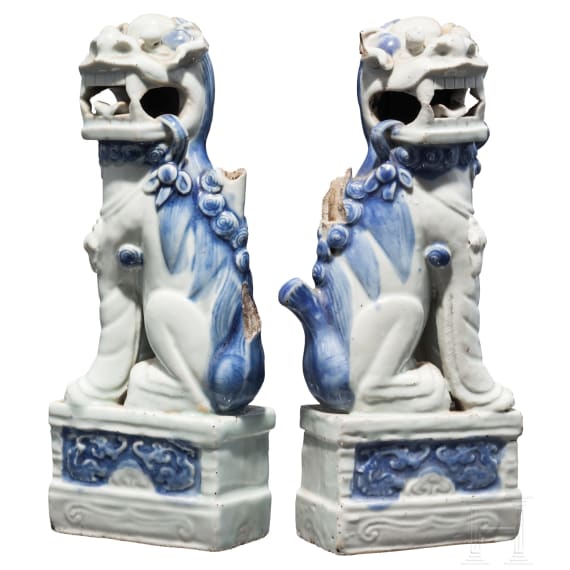 A pair of Foo dogs, China, 19th century