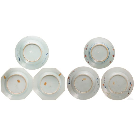 Six Chinese porcelain plates, 19th/20th century