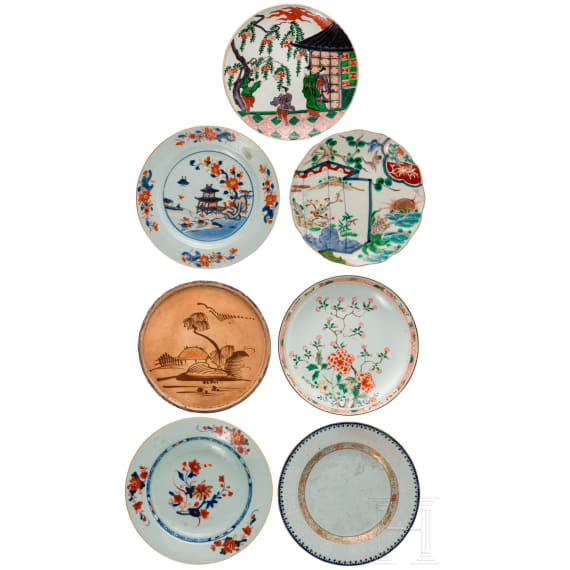 Six Chinese porcelain plates, 19th/20th century