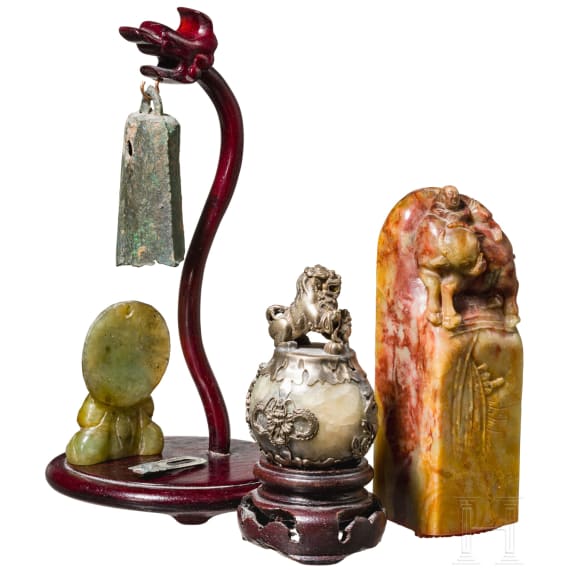 A collection of Chinese works of art, mostly 19th century