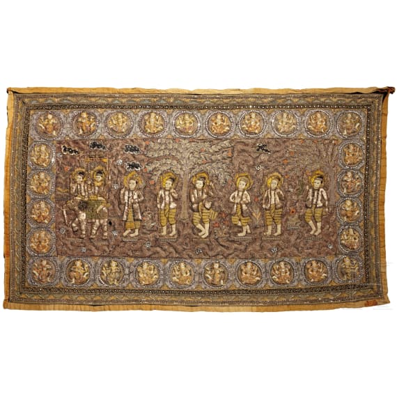 A Southeast Asian wall hanging, 19th/20th century