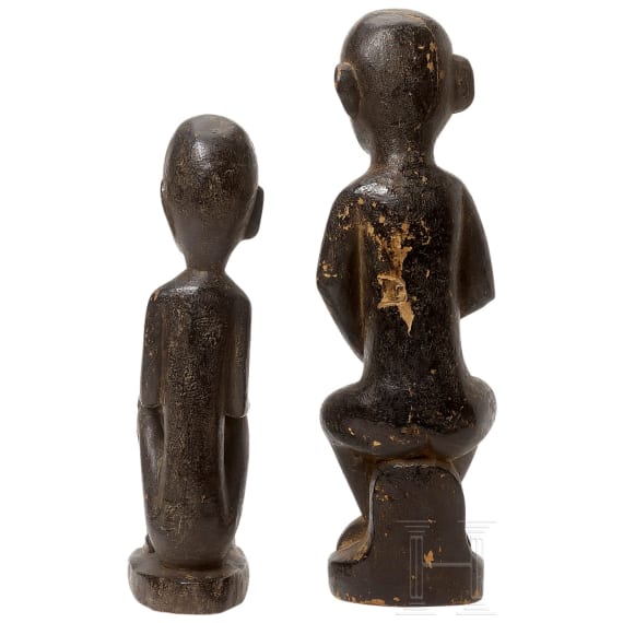 Zwei Dayak-Figuren, Indonesien