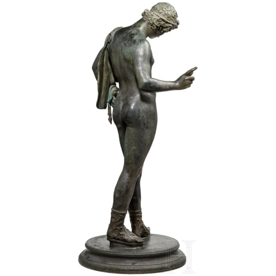 An Italian sculpture of the standing Narcissus, late 19th century