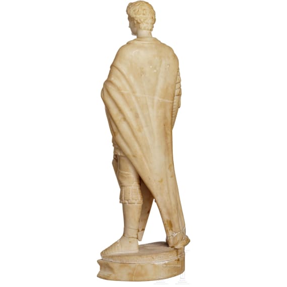An Italian marble sculpture of St. George after Donatello, circa 1900
