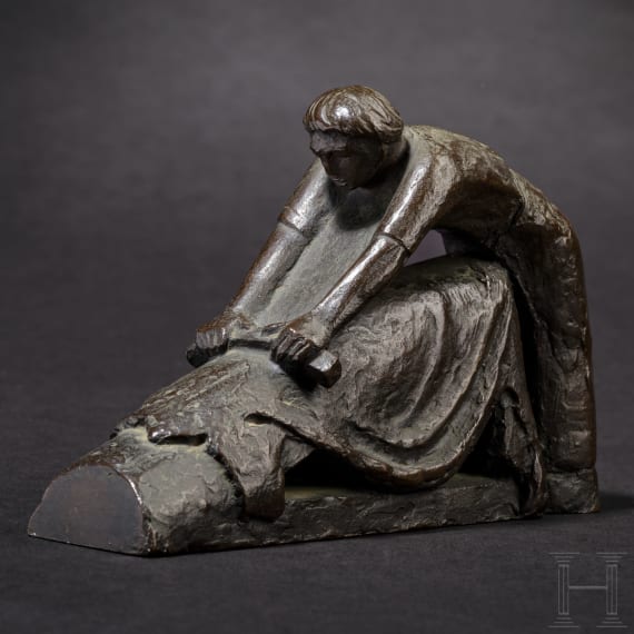 A German bronze in the manner of Ernst Barlach, ca. 1920/30