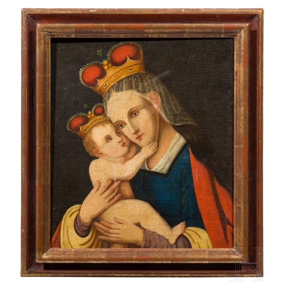 A German painting of the Virgin Mary from Passau, 19th century