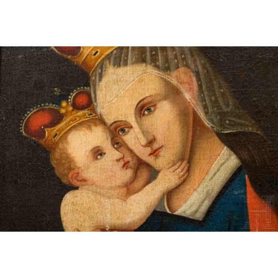 A German painting of the Virgin Mary from Passau, 19th century
