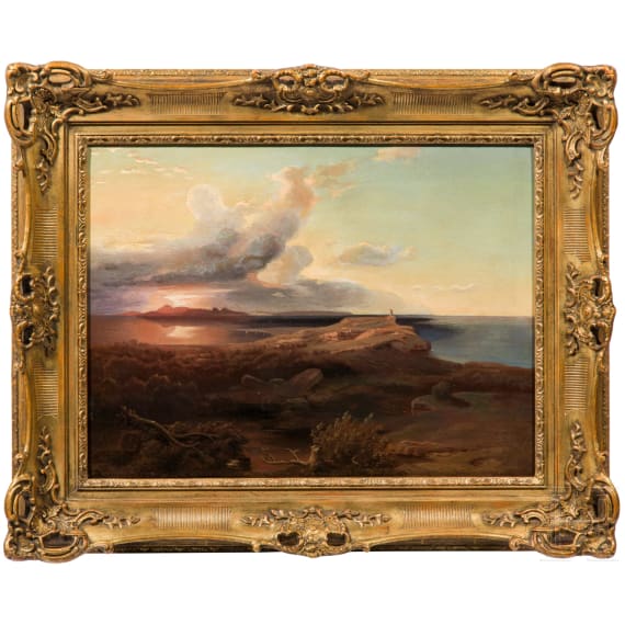 A German painting of the island Aegina, 19th century