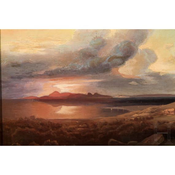 A German painting of the island Aegina, 19th century