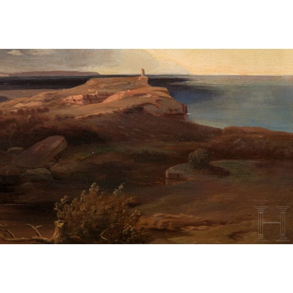 A German painting of the island Aegina, 19th century