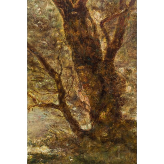 A French impressionist landscape, late 19th century