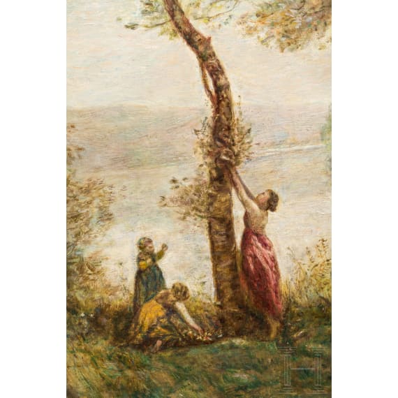A French impressionist landscape, late 19th century
