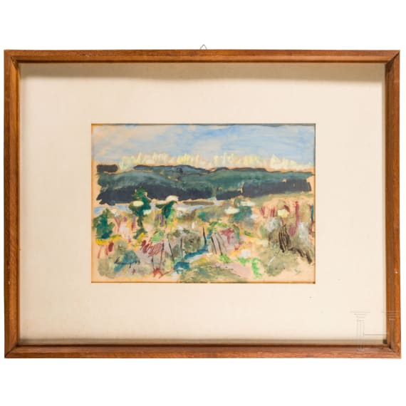 Edmund Kesting (* 1892 Dresden; &dagger; 1970 Birkenwerder), a water colour painting, 1940's