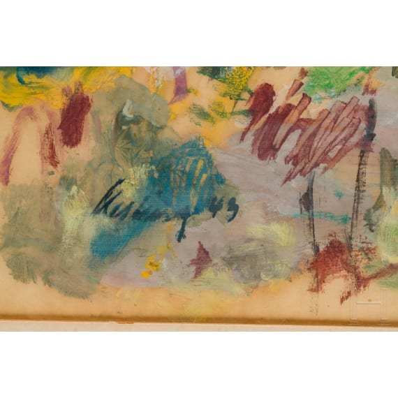 Edmund Kesting (* 1892 Dresden; &dagger; 1970 Birkenwerder), a water colour painting, 1940's