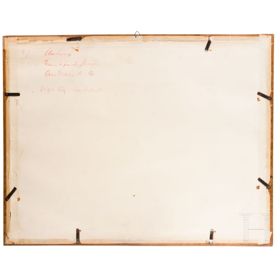 Edmund Kesting (* 1892 Dresden; &dagger; 1970 Birkenwerder), a water colour painting, 1940's