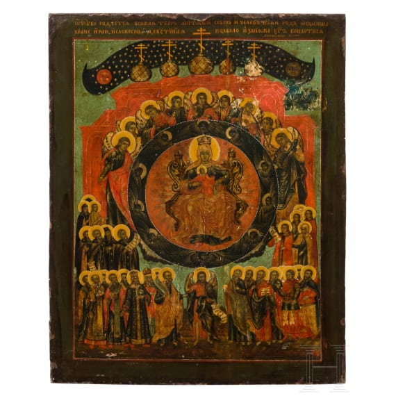 A large Russian icon of the Mother of God, early-19th century