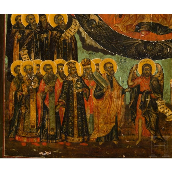A large Russian icon of the Mother of God, early-19th century