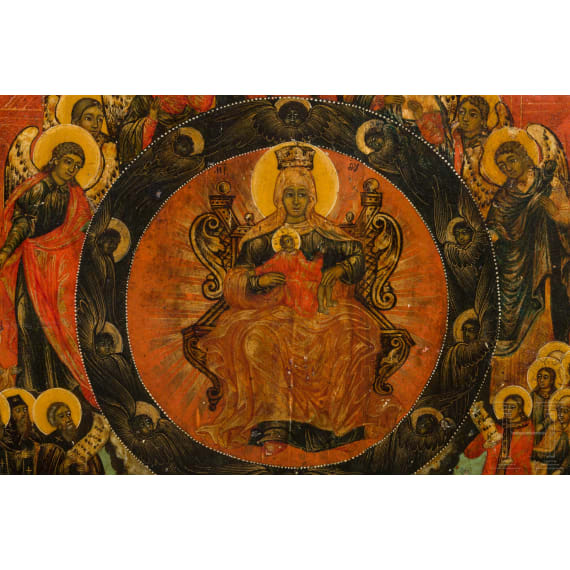 A large Russian icon of the Mother of God, early-19th century