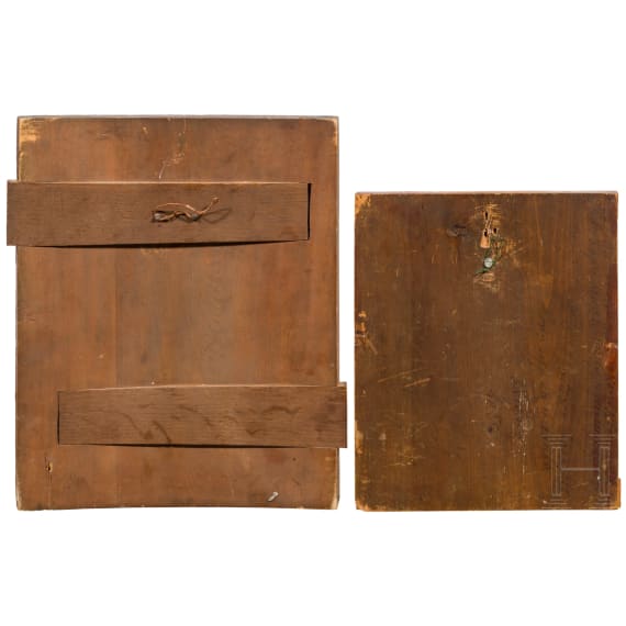 Two Russian icons with depictions of Christ, 19th century
