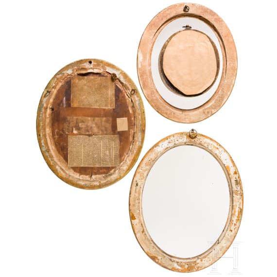 A set of four oval French neo-classical frames, 19th century