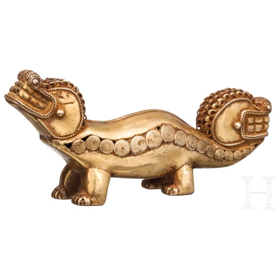 A Colombian gold statue of a two-headed animal, Tairona Culture, 9th &ndash; 15th century