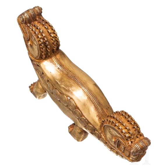A Colombian gold statue of a two-headed animal, Tairona Culture, 9th &ndash; 15th century