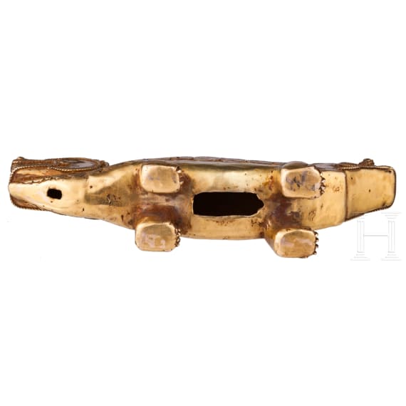 A Colombian gold statue of a two-headed animal, Tairona Culture, 9th &ndash; 15th century